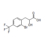 3-[2-Bromo-4-(trifluoromethyl)phenyl]-2-hydroxypropanoic Acid