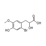 3-(2-Bromo-4-hydroxy-5-methoxyphenyl)-2-hydroxypropanoic Acid