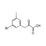 3-(3-Bromo-5-iodophenyl)-2-oxopropanoic Acid