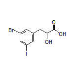 3-(3-Bromo-5-iodophenyl)-2-hydroxypropanoic Acid