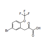 3-[5-Bromo-2-(trifluoromethoxy)phenyl]-2-oxopropanoic Acid