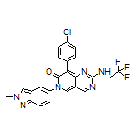 8-(4-Chlorophenyl)-6-(2-methyl-2H-indazol-5-yl)-2-[(2,2,2-trifluoroethyl)amino]pyrido[4,3-d]pyrimidin-7(6H)-one