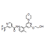 N-[3-[2-(2-Hydroxyethoxy)-6-morpholino-4-pyridyl]-4-methylphenyl]-2-(trifluoromethyl)isonicotinamide