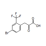 3-[4-Bromo-2-(trifluoromethyl)phenyl]-2-oxopropanoic Acid