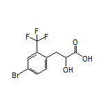 3-[4-Bromo-2-(trifluoromethyl)phenyl]-2-hydroxypropanoic Acid