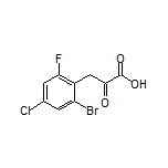 3-(2-Bromo-4-chloro-6-fluorophenyl)-2-oxopropanoic Acid