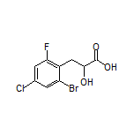 3-(2-Bromo-4-chloro-6-fluorophenyl)-2-hydroxypropanoic Acid