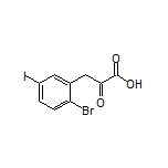 3-(2-Bromo-5-iodophenyl)-2-oxopropanoic Acid