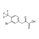 3-[3-Bromo-4-(trifluoromethyl)phenyl]-2-oxopropanoic Acid