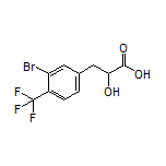 3-[3-Bromo-4-(trifluoromethyl)phenyl]-2-hydroxypropanoic Acid