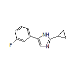 2-Cyclopropyl-5-(3-fluorophenyl)-1H-imidazole