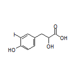 2-Hydroxy-3-(4-hydroxy-3-iodophenyl)propanoic Acid