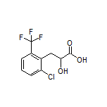 3-[2-Chloro-6-(trifluoromethyl)phenyl]-2-hydroxypropanoic Acid