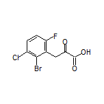 3-(2-Bromo-3-chloro-6-fluorophenyl)-2-oxopropanoic Acid