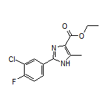 Ethyl 2-(3-Chloro-4-fluorophenyl)-5-methyl-1H-imidazole-4-carboxylate