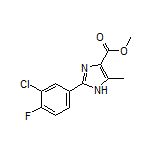 Methyl 2-(3-Chloro-4-fluorophenyl)-5-methyl-1H-imidazole-4-carboxylate