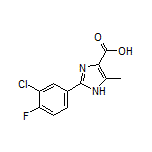 2-(3-Chloro-4-fluorophenyl)-5-methyl-1H-imidazole-4-carboxylic Acid