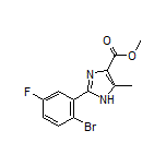 Methyl 2-(2-Bromo-5-fluorophenyl)-5-methyl-1H-imidazole-4-carboxylate