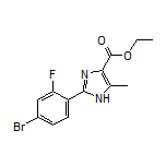 Ethyl 2-(4-Bromo-2-fluorophenyl)-5-methyl-1H-imidazole-4-carboxylate