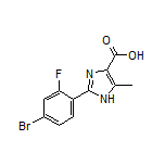 2-(4-Bromo-2-fluorophenyl)-5-methyl-1H-imidazole-4-carboxylic Acid