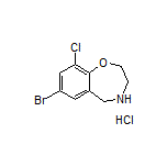 7-Bromo-9-chloro-2,3,4,5-tetrahydrobenzo[f][1,4]oxazepine Hydrochloride