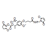 1-[4-[4-[[2-(2,5-Dioxo-2,5-dihydro-1-pyrrolyl)ethyl]amino]-4-oxobutoxy]-5-methoxy-2-nitrophenyl]ethyl (2,5-Dioxo-1-pyrrolidinyl) Carbonate