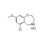 6-Chloro-8-methoxy-2,3,4,5-tetrahydrobenzo[f][1,4]oxazepine Hydrochloride