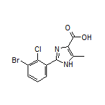 2-(3-Bromo-2-chlorophenyl)-5-methyl-1H-imidazole-4-carboxylic Acid