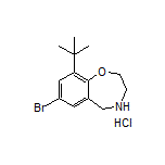 7-Bromo-9-(tert-butyl)-2,3,4,5-tetrahydrobenzo[f][1,4]oxazepine Hydrochloride