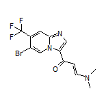 (E)-1-[6-Bromo-7-(trifluoromethyl)imidazo[1,2-a]pyridin-3-yl]-3-(dimethylamino)prop-2-en-1-one