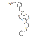 N-[3-(Aminomethyl)benzyl]-8-(4-benzyl-1-piperazinyl)pyrimido[5,4-d]pyrimidin-4-amine