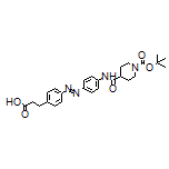 (E)-3-[4-[[4-(1-Boc-piperidine-4-carboxamido)phenyl]diazenyl]phenyl]propanoic Acid