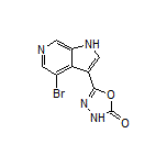 5-(4-Bromo-6-azaindol-3-yl)-1,3,4-oxadiazol-2(3H)-one