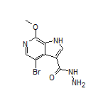 4-Bromo-7-methoxy-6-azaindole-3-carbohydrazide