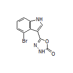 5-(4-Bromo-3-indolyl)-1,3,4-oxadiazol-2(3H)-one