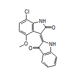 (Z)-7’-Chloro-4’-methoxy-[2,3’-biindolinylidene]-2’,3-dione