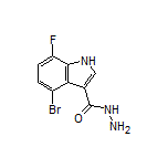 4-Bromo-7-fluoroindole-3-carbohydrazide