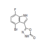 5-(4-Bromo-7-fluoro-3-indolyl)-1,3,4-oxadiazol-2(3H)-one