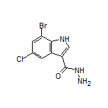 7-Bromo-5-chloroindole-3-carbohydrazide