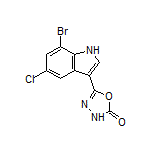 5-(7-Bromo-5-chloro-3-indolyl)-1,3,4-oxadiazol-2(3H)-one