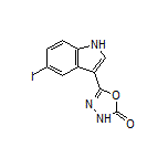 5-(5-Iodo-3-indolyl)-1,3,4-oxadiazol-2(3H)-one