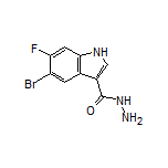 5-Bromo-6-fluoroindole-3-carbohydrazide