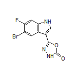 5-(5-Bromo-6-fluoro-3-indolyl)-1,3,4-oxadiazol-2(3H)-one