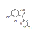 5-(4,5-Dichloro-3-indolyl)-1,3,4-oxadiazol-2(3H)-one