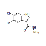 5-Bromo-6-chloroindole-3-carbohydrazide