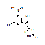 5-(5-Bromo-7-nitro-3-indolyl)-1,3,4-oxadiazol-2(3H)-one