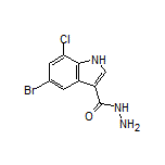 5-Bromo-7-chloroindole-3-carbohydrazide