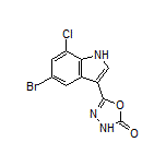 5-(5-Bromo-7-chloro-3-indolyl)-1,3,4-oxadiazol-2(3H)-one