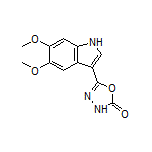 5-(5,6-Dimethoxy-3-indolyl)-1,3,4-oxadiazol-2(3H)-one