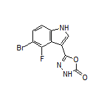 5-(5-Bromo-4-fluoro-3-indolyl)-1,3,4-oxadiazol-2(3H)-one